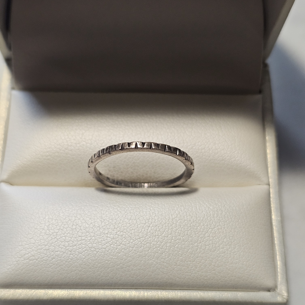 El Tom Navajo Designer Signed Sterling Silver 925 Ring Size 7.75
